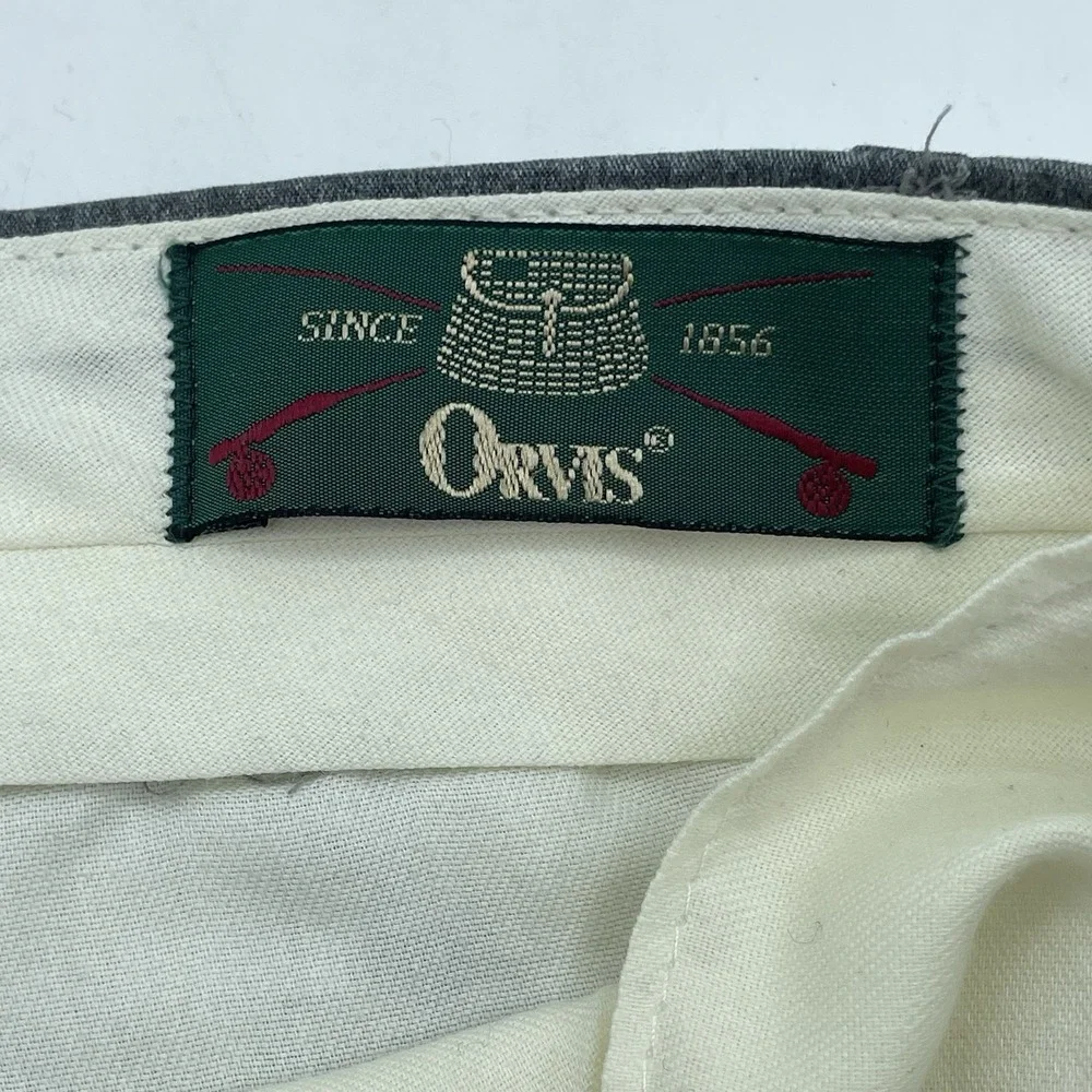Orvis Lightweight Dark Gray‎ Men's Pants Slacks Size 35x29  RN 70534 Made USA